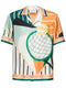 Casablanca Chemise Courte en Soie Court Tennis