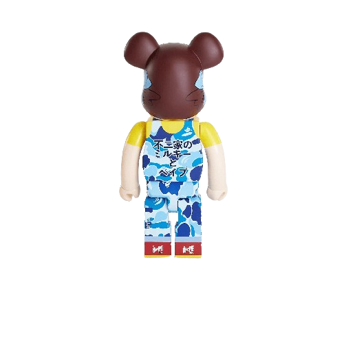 Bearbrick Pekachon Bape Bleu  1000%