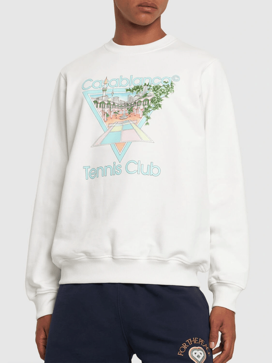 Casablanca Sweat White Tennis Club