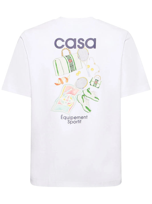 Casablanca Tee White Equipement Sportif