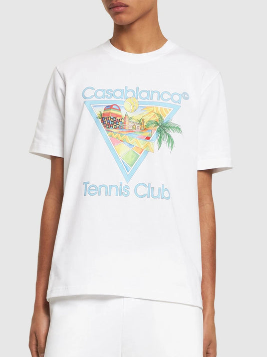 Casablanca Tee White Tennis Club