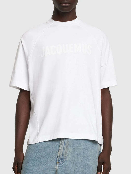 Jacquemus T-Shirt Typo Blanc