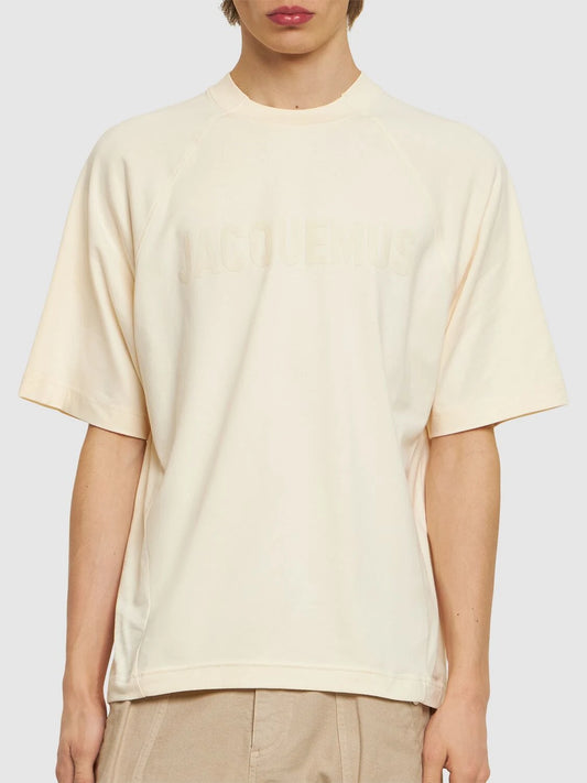 Jacquemus T-Shirt Typo Beige