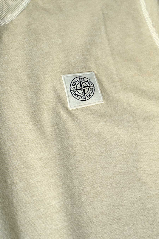 Stone Island T-Shirt Fissato Ecru