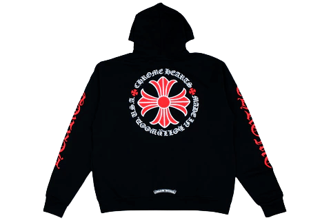Hoodie Zip Up Chrome Hearts Made in Hollywood Plus Cross
